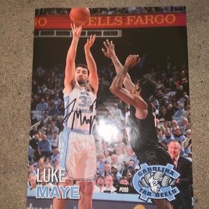 Luke maye signed poster